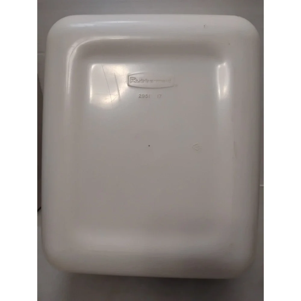 Vintage Rubbermaid Plastic Dish Pan 2951 11.4 Quart Cream Beige Label 10.8L 1994